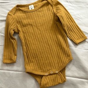 kate quinn Golden Ribbed Kids Bodysuit